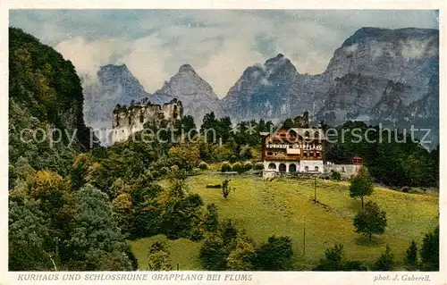 AK / Ansichtskarte Flums__SG Kurhaus und Schlossrine Graepplang 