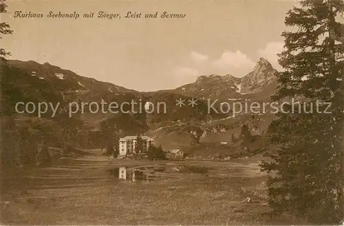 AK / Ansichtskarte Oberterzen_SG Kurhaus Seebenalp mit Zieger Leist und Sexmor 