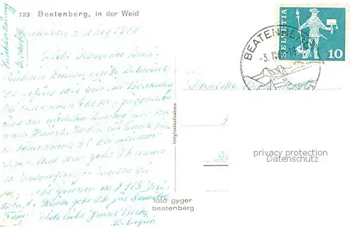 AK / Ansichtskarte Beatenberg_Thunersee_BE In der Weid 
