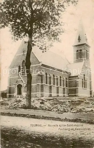 AK / Ansichtskarte Tournai sur Dive_61_orne Nouvelle eglise Saint Antoine Faubourg de Valenciennes 