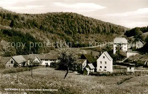 AK / Ansichtskarte  Heckmuehle_Gemuenden_Schondratal_Bayern im Schondratal Panorama 