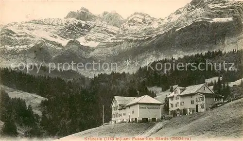 AK / Ansichtskarte Kraezerle_1115m_Saentis_AR Panorama 