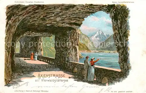 AK / Ansichtskarte Axenstrasse_UR am Vierwaldstaettersee 
