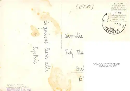 AK / Ansichtskarte Sirnach Ansicht mit Katholischer Kirche Sirnach