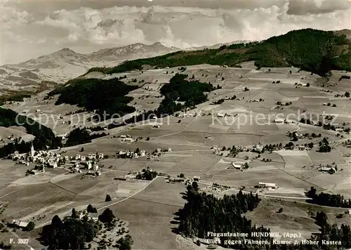 AK / Ansichtskarte Hundwil_AR Blick gegen Faehnern Kamor und Hoher Kasten Feldpost 