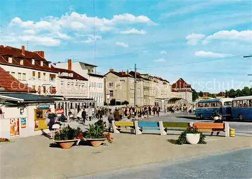 AK / Ansichtskarte  Siegburg Wilhelmstrasse mit Busbahnhof Siegburg