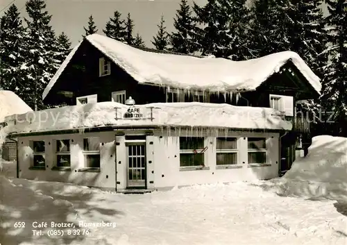 AK / Ansichtskarte Flumserberg_SG Cafe Brotzer im Winter 