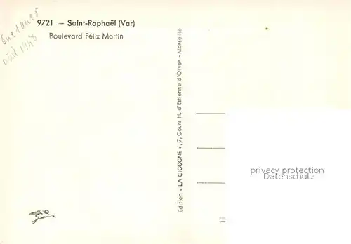 AK / Ansichtskarte Saint Raphael_83_Var Boulevard Felix Martin 