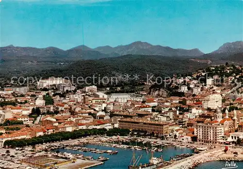 AK / Ansichtskarte Saint Raphael_83_Var Vue aerienne sur le port et la Chaine de lEsterel 