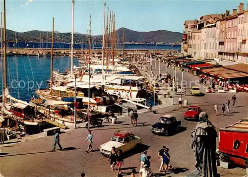 AK / Ansichtskarte Saint_Tropez_Var Vue generale des quais Bailly de Suffren Saint_Tropez_Var