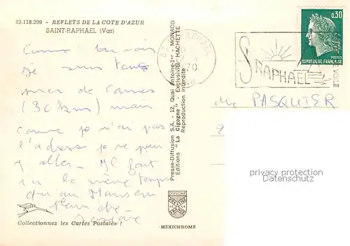 AK / Ansichtskarte Saint Raphael_83_Var Vue partielle 