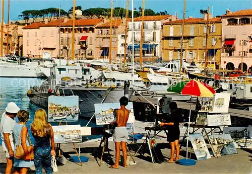 AK / Ansichtskarte Saint_Tropez_Var Un coin du port de plaisance Saint_Tropez_Var