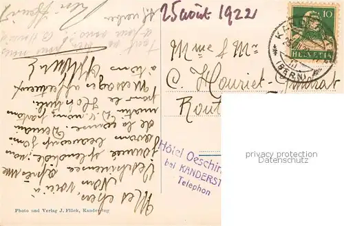 AK / Ansichtskarte Oeschinensee_oeschinensee_1578m_BE Berghotel am See Berner Alpen 