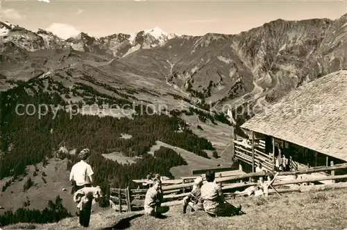 AK / Ansichtskarte Adelboden_BE Alkoholfreies Restaurant Schwandfeldspitze Fernsicht Alpenpanorama Berner Alpen 