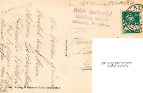 AK / Ansichtskarte Kandersteg_BE Klusstrasse Kandersteg_BE