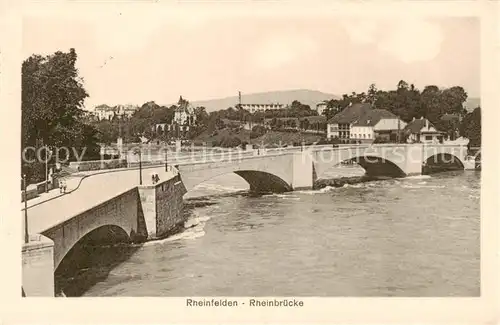 AK / Ansichtskarte Rheinfelden_AG Rheinbruecke Militaerpost Rheinfelden AG