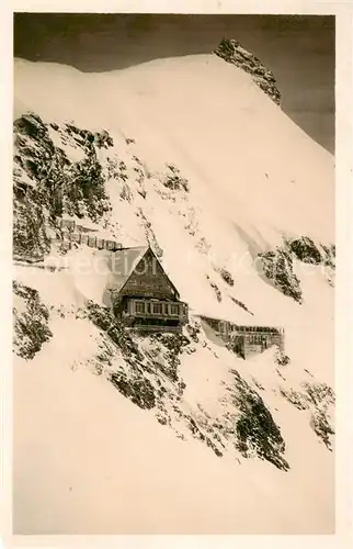 AK / Ansichtskarte Jungfraujoch_3457m_BE Berghaus Berner Alpen 