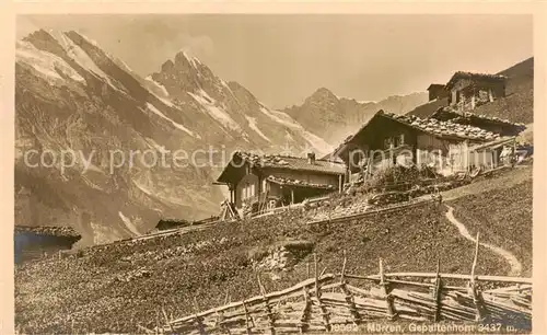 AK / Ansichtskarte Muerren_BE Bergdorf Gspaltenhorn Berner Alpen Muerren_BE