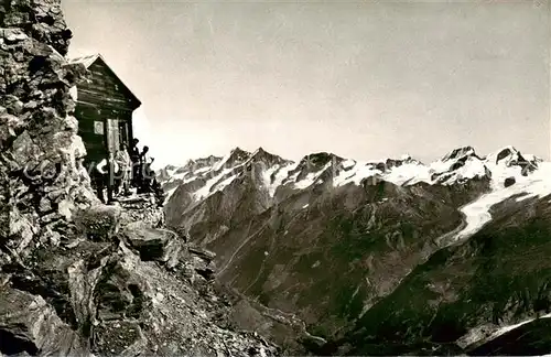 AK / Ansichtskarte Zermatt_VS Refuge Solvay Berghuette am Matterhorn Walliser Alpen Zermatt_VS