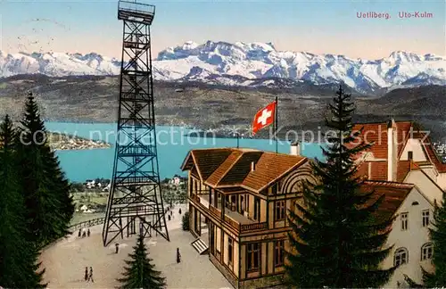 AK / Ansichtskarte Uetliberg_ZH Uto Kulm Berghotel Aussichtsturm Uetliberg ZH