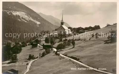 AK / Ansichtskarte Aernen Fiesch_VS Blick zur Kirche 