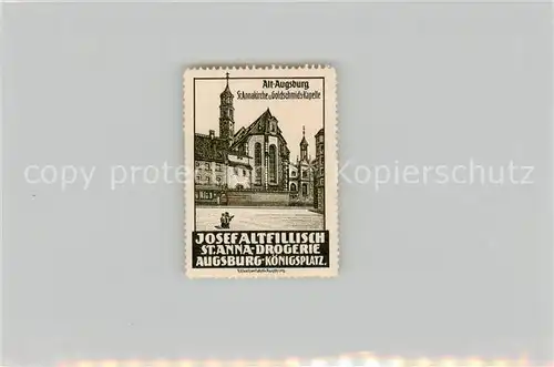 AK / Ansichtskarte 73800431 Augsburg St Annakirche und Goldschmiedekapelle Augsburg