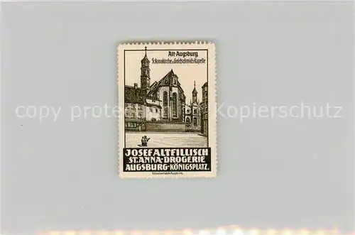 AK / Ansichtskarte  Augsburg St Annakirche und Goldschmiedekapelle Augsburg