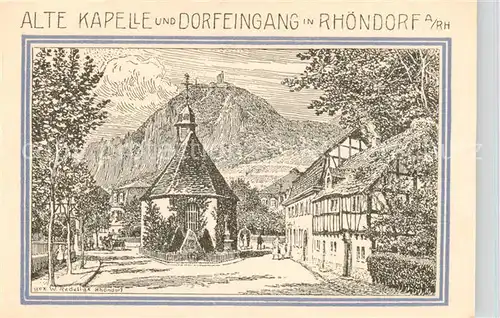 AK / Ansichtskarte  Rhoendorf 99 Pfennig Schein Motiv Alte Kapelle Dorfeingang Rhoendorf