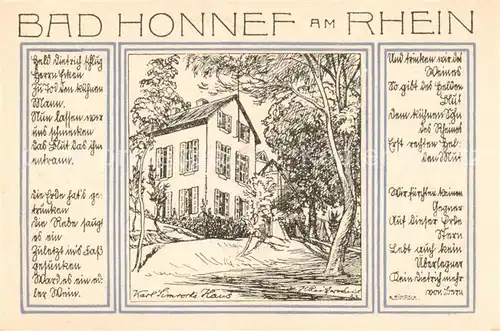 AK / Ansichtskarte  Bad_Honnef 99 Pfennig Schein Motiv Karl Simrorts Haus Bad_Honnef