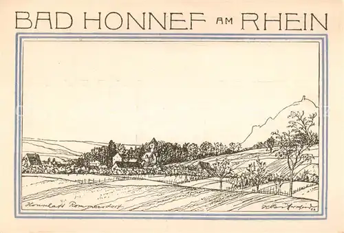 AK / Ansichtskarte  Bad_Honnef 50 Pfennig Schein Motiv Landschaft Bad_Honnef