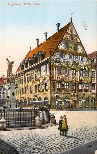 AK / Ansichtskarte  Augsburg Weberhaus Augsburg