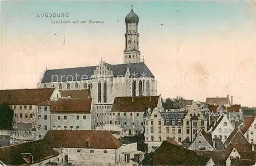 AK / Ansichtskarte  Augsburg St Ulrich von der Suedseite Augsburg