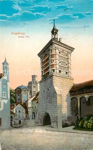 AK / Ansichtskarte  Augsburg Rotes Tor Augsburg