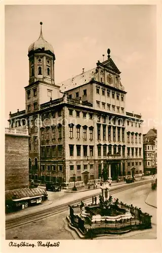 AK / Ansichtskarte  Augsburg Rathaus Augsburg