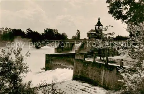 AK / Ansichtskarte  Augsburg Schleuse Augsburg