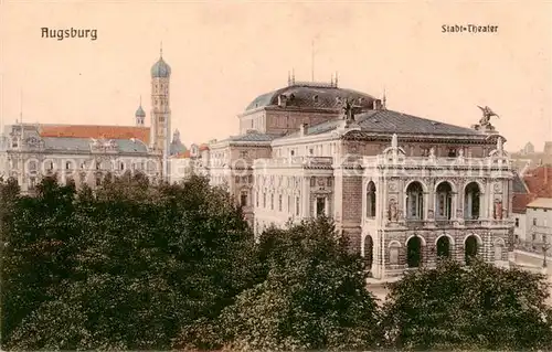 AK / Ansichtskarte  Augsburg Stadt Theater Augsburg