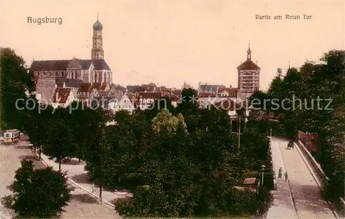 AK / Ansichtskarte  Augsburg Partie am Roten Tor Augsburg