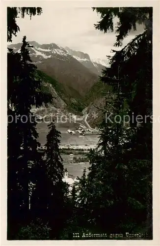 AK / Ansichtskarte Andermatt_UR Durchblick gegen Urnerloch Alpen 