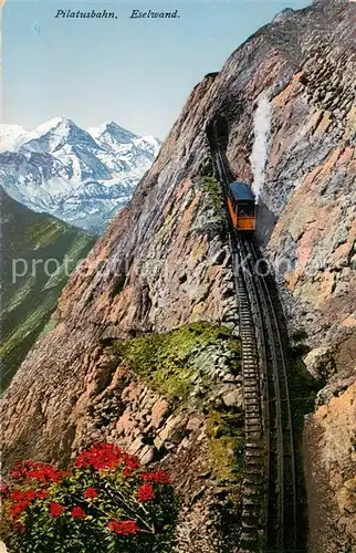 AK / Ansichtskarte Pilatusbahn_NW Zahnradbahn Eselwand Berner Alpen 