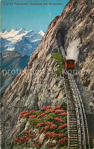 AK / Ansichtskarte Pilatusbahn_NW Zahnradbahn Eselwand Berner Alpen 