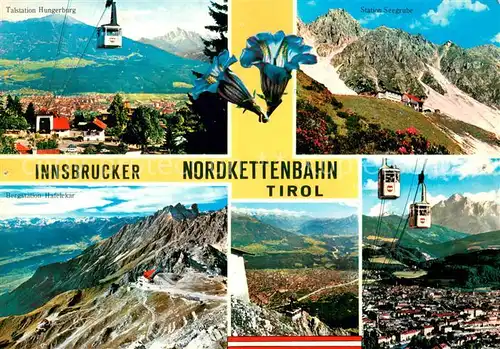 AK / Ansichtskarte 73800595 Seilbahn_Cable-Car_Telepherique Innsbrucker Nordkettenbahn Tirol 