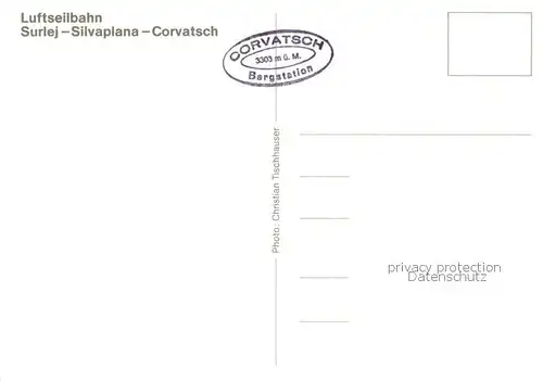 AK / Ansichtskarte  Seilbahn_Cable-Car_Telepherique Surlej Silvaplana Carvatsch 