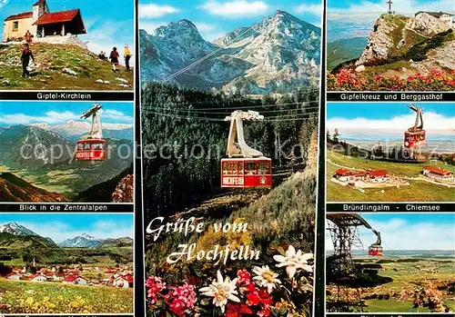 AK / Ansichtskarte  Seilbahn_Cable-Car_Telepherique Hochfellen Bayerische Alpen 