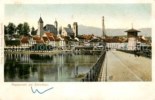AK / Ansichtskarte Rapperswil_BE Partie am Zuerichsee Rapperswil BE