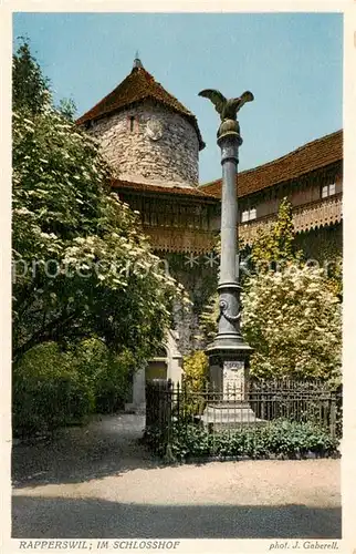 AK / Ansichtskarte Rapperswil_BE Im Schlosshof Rapperswil BE