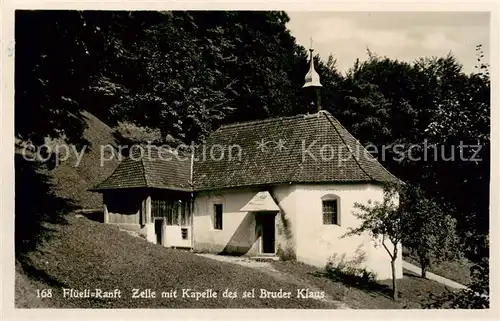 AK / Ansichtskarte Flueeli Ranft_Fluehli Ranft_OW Zelle mit Kapelle des seligen Bruder Klaus 