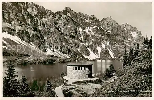 AK / Ansichtskarte Engelberg__OW Truebsee mit Kapelle 
