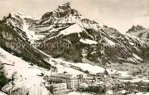 AK / Ansichtskarte Engelberg__OW mit Hahnen und Spannoerter 