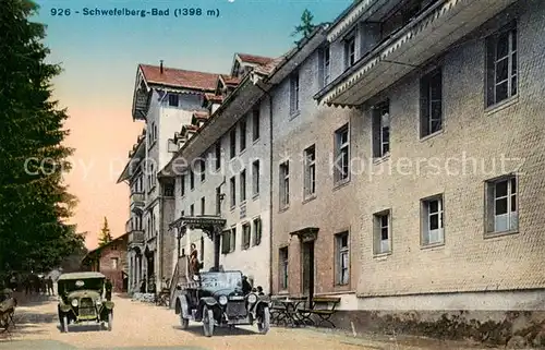 AK / Ansichtskarte Schwefelberg_Bad_BE Ortsmotiv mit Oldtimern 