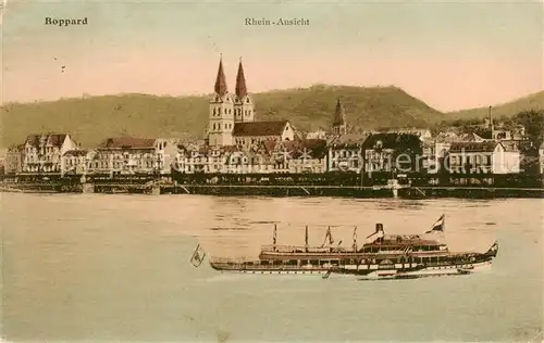 AK / Ansichtskarte  Boppard_Rhein Partie am Rhein Feldpost Boppard Rhein